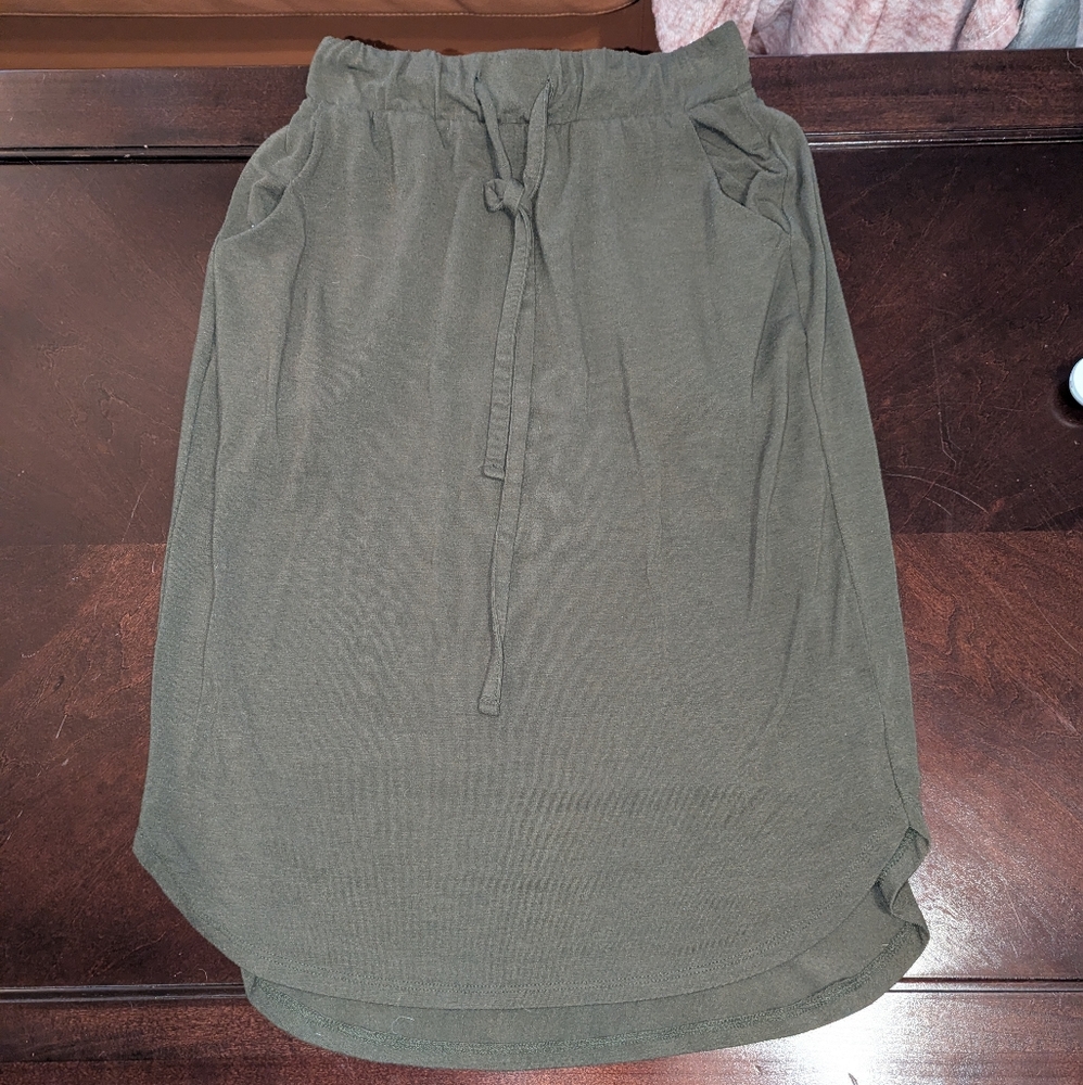 Olive Green Women's Skirt